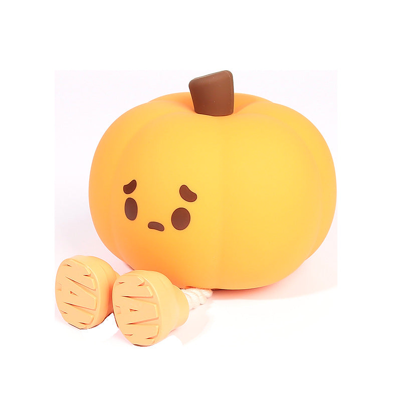 The soft silicone pumpkin with its removable rope legs and boots