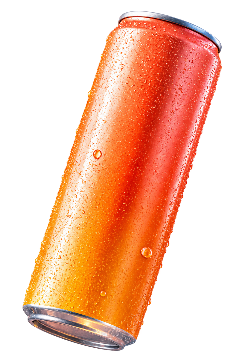 Fictional Sola citrus beverage can